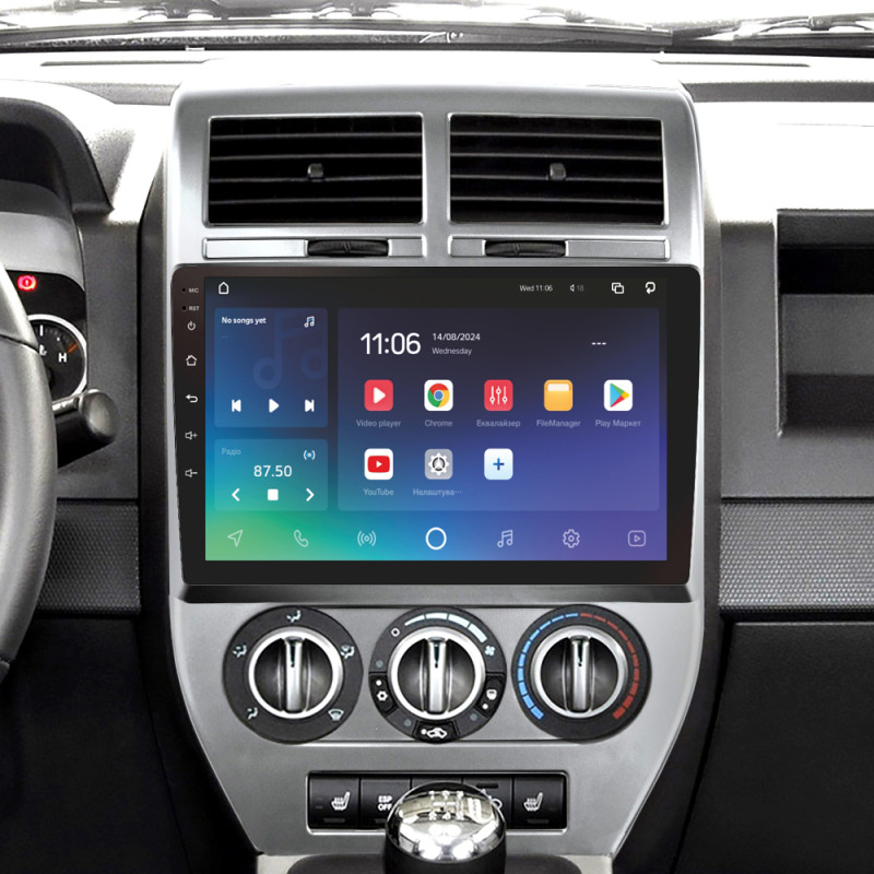 Android head unit SIGMA X10432 ANDROID 10 4+32 Gb 4G DSP Jeep Compass 1 MK 2006-2010 10" (L1)