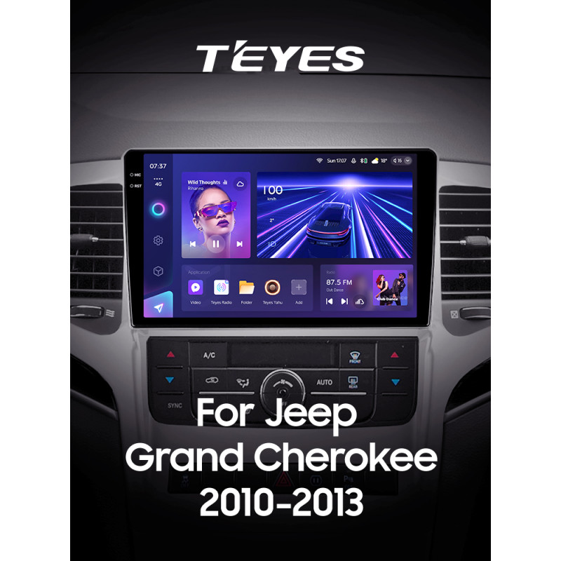 Android head unit Teyes CC3 4+32 Gb Jeep Grand Cherokee WK2 2010-2013 9" 2k (L2)