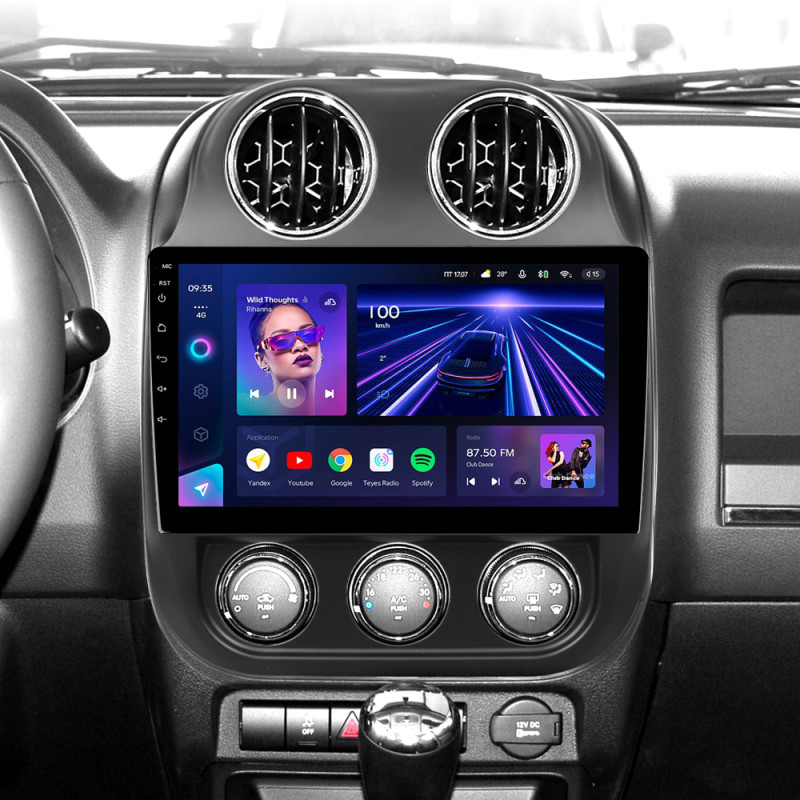 Android head unit Teyes CC3 4+32 Gb Jeep Compass 1 MK 2009-2015 10"