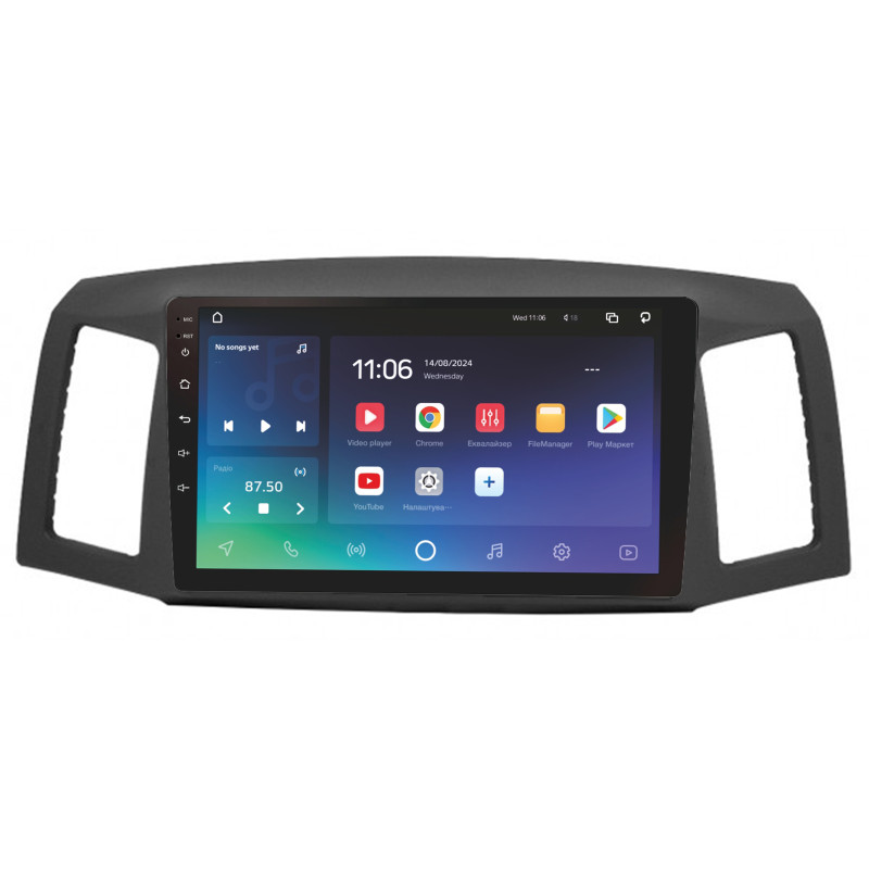 Android head unit SIGMA X10432 ANDROID 10 4+32 Gb 4G DSP Jeep Grand Cherokee 2005-2007 10"
