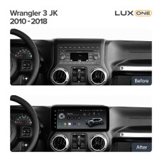 Android head unit Teyes LUX ONE 4+32 Gb Jeep Wrangler 3 JK (YJ) 2010-2018 12.3" (L1)