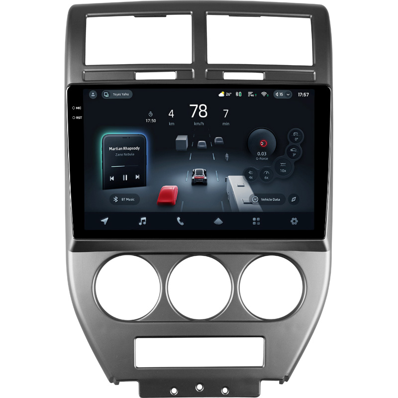 Android head unit Teyes CC4 Pro 12+256 Gb Jeep Compass 1 MK 2006-2010 10" 2k