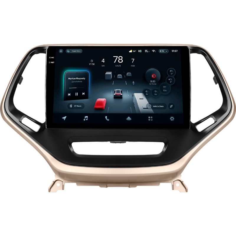 Android head unit Teyes CC4 Pro 8+128 Gb Jeep Cherokee 5 KL 2014-2018 10" 2k