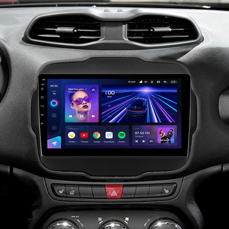 Android head unit Teyes CC3 4+32 Gb Jeep Renegade 2014-2018 9"