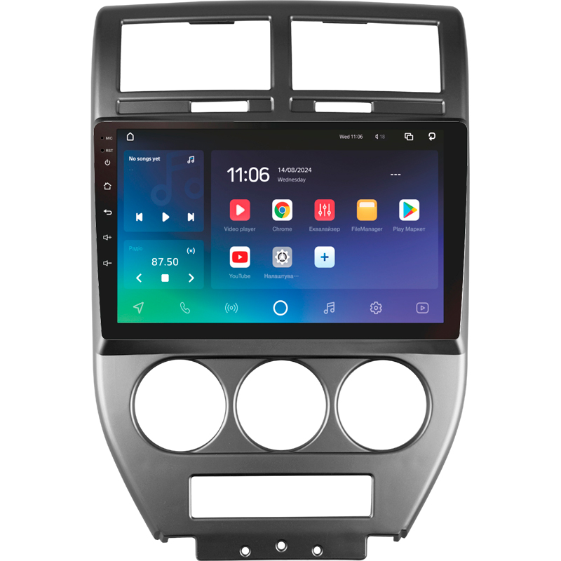 Android head unit SIGMA X10432 ANDROID 10 4+32 Gb 4G DSP Jeep Compass 1 MK 2006-2010 10" (L1)