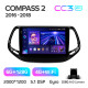 Android head unit Teyes CC3 6+128 Gb Jeep Compass 2 MP 2016-2018 10" 2k