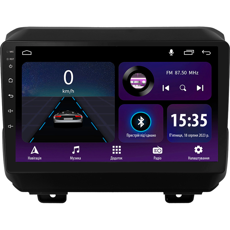 Android head unit SIGMA E9232 ANDROID 10 2+32 Gb Jeep Wrangler 4 JL 2018-2019 9" (L1)