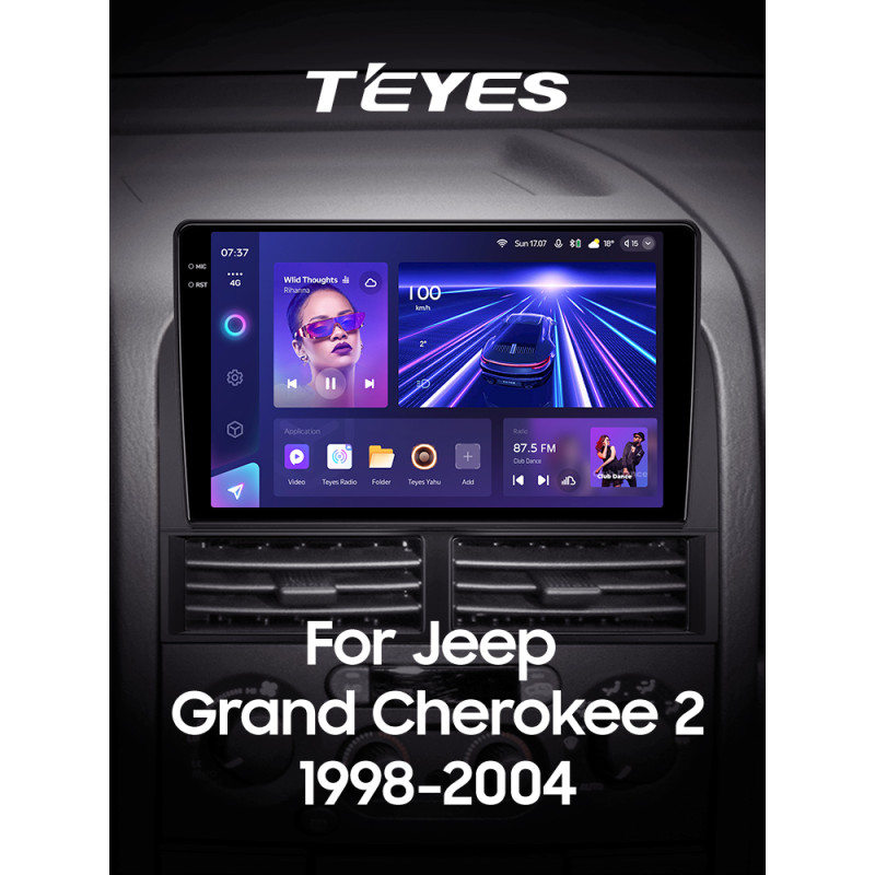 Estéreo de fábrica Teyes CC3 4+64 GB Jeep Grand Cherokee II WJ (1 DIN) 1998-2004 9
