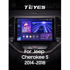 Android head unit Teyes CC3 4+32 Gb Jeep Cherokee 5 KL 2014-2018 10" 2k