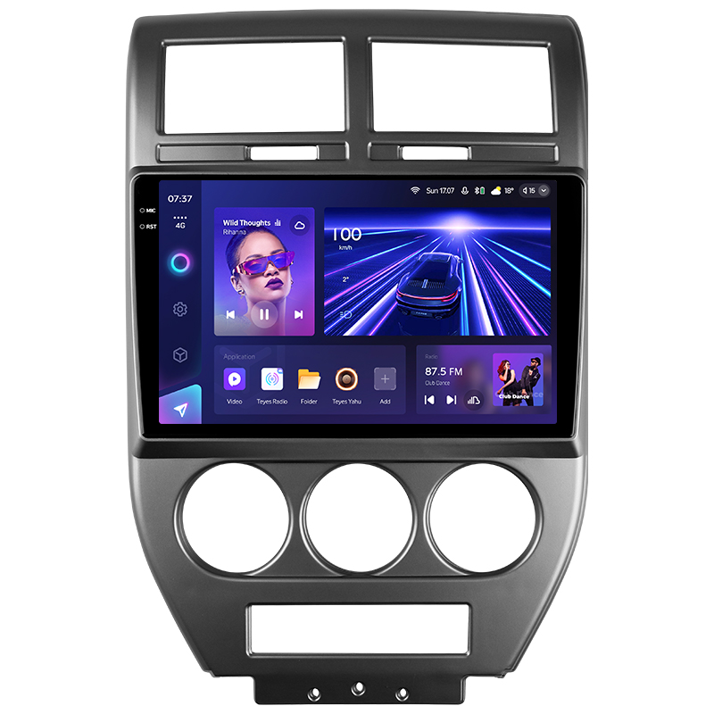 Android head unit Teyes CC3 6+128 Gb with 360° surround view° Jeep Compass 1 MK 2006-2010 10" 2k (L1)