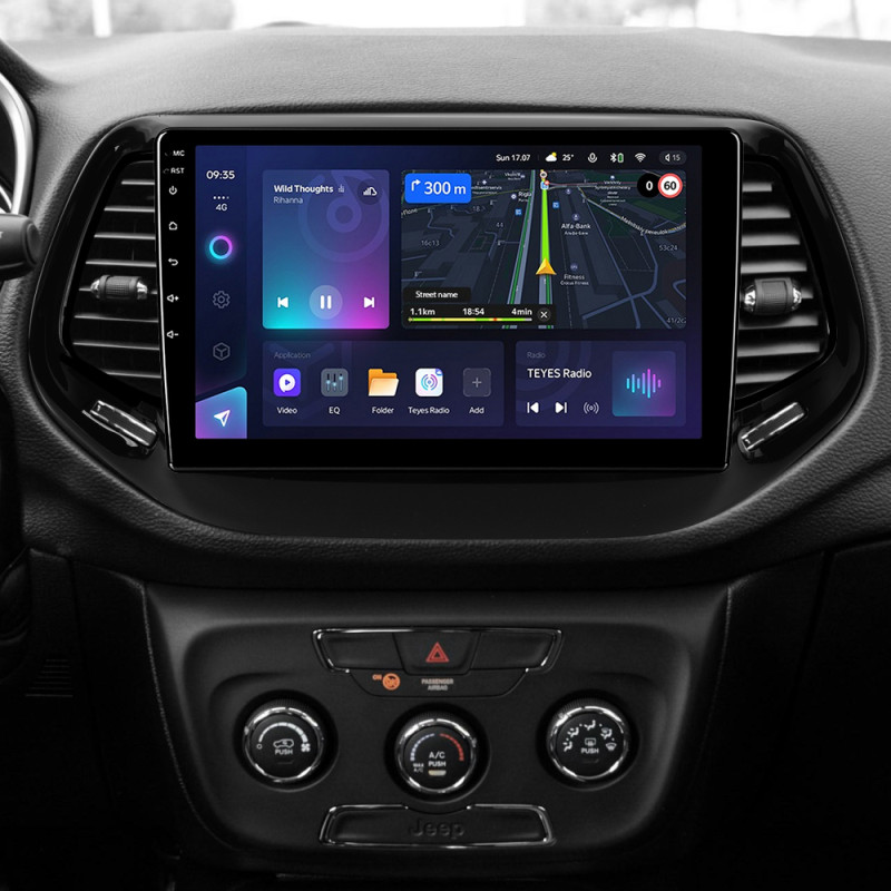 Android head unit Teyes CC3L 4+32 Gb Jeep Compass 2 MP 2016-2018 10"