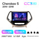 Android head unit Teyes CC3 6+128 Gb with 360° surround view° Jeep Cherokee 5 KL 2014-2018 10" 2k