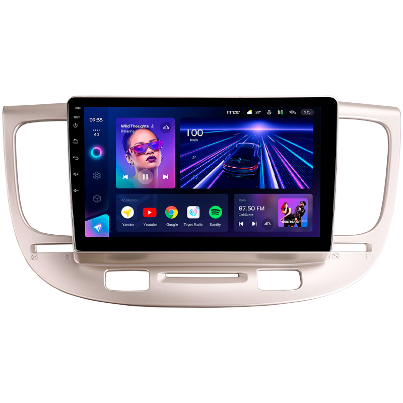 Android head unit Teyes CC3 4+32 Gb Kia RIO 2 2005-2011 9"