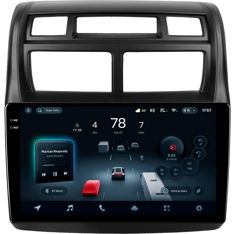 Android head unit Teyes CC4 Pro 8+128 Gb Kia Sportage 2 2007-2009 9" 2k