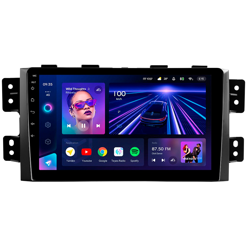 Android head unit Teyes CC3 4+32 Gb Kia Mohave 2008-2016 Borrego 2008-2011 9"
