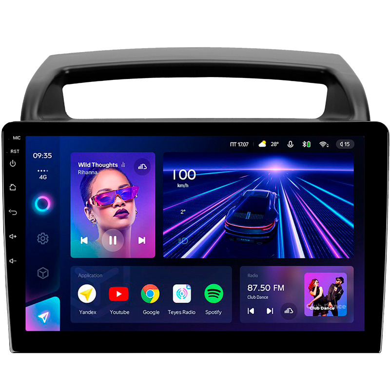 Android head unit Teyes CC3 4+32 Gb Kia Carnival VQ 2006-2014 9"