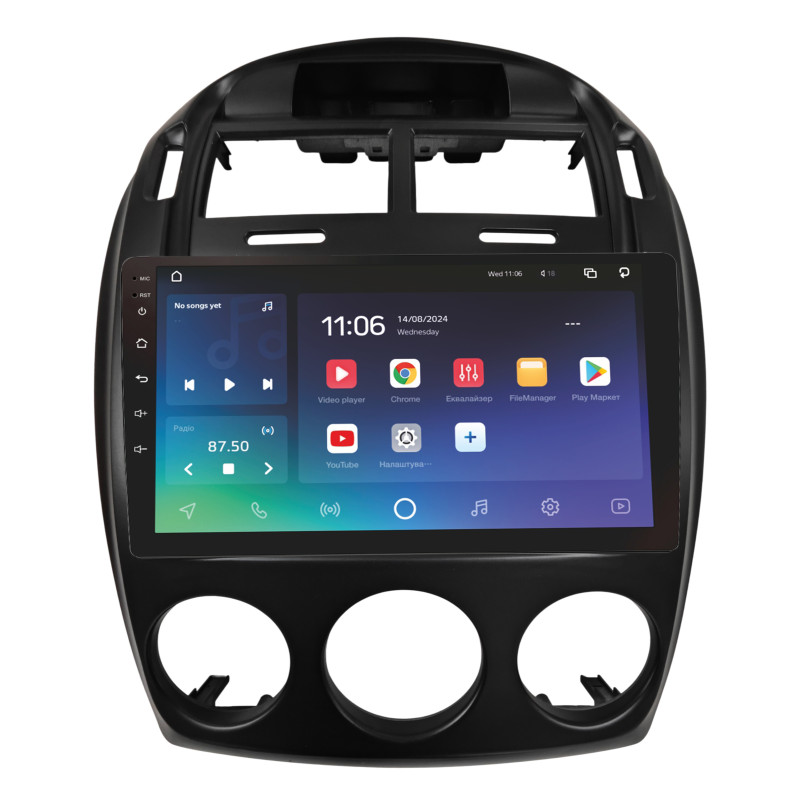 Android head unit SIGMA X9432 ANDROID 10 4+32 Gb 4G DSP Kia Cerato 1 LD 2005-2006 Manual Black 9"