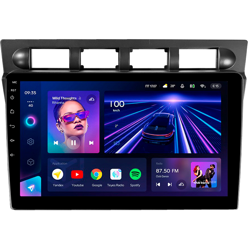 Android head unit Teyes CC3 4+32 Gb Kia Picanto SA Morning 2004-2007 9"