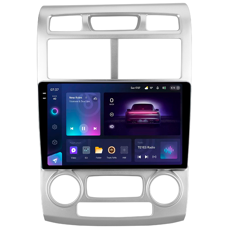 Android head unit Teyes CC3 4+64 Gb Kia Sportage 2 2004-2010 9" 2k