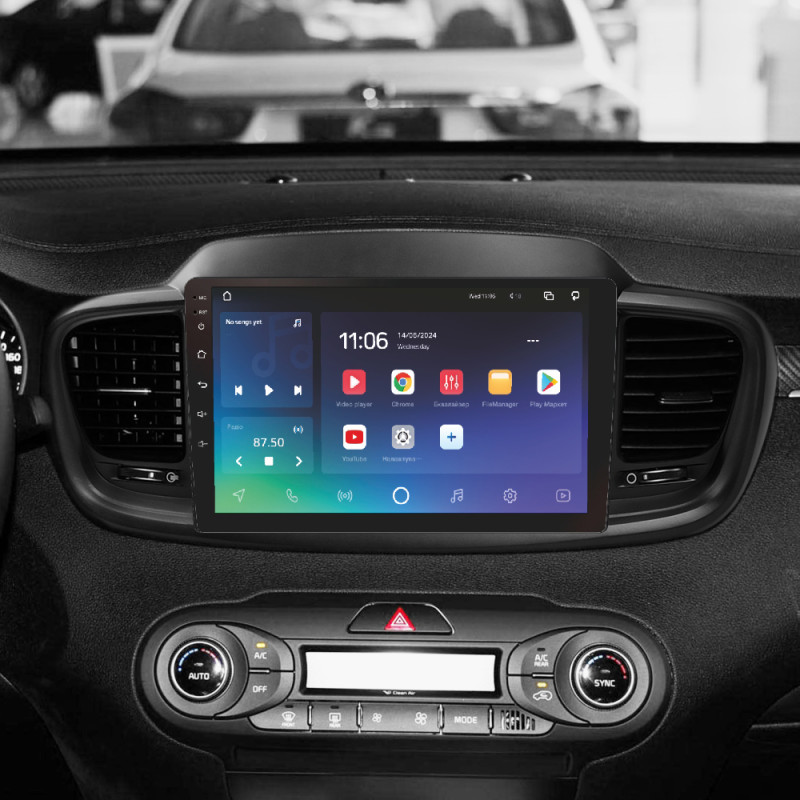 Android head unit SIGMA X10432 ANDROID 10 4+32 Gb 4G DSP Kia Sorento 3 2014-2017 (B) 10"