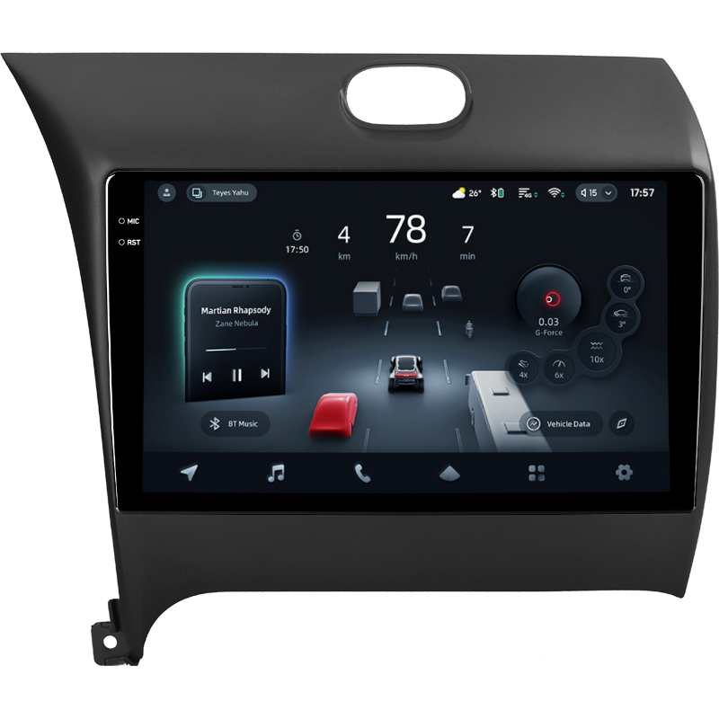 Android head unit Teyes CC4 Pro 8+128 Gb Kia Cerato 3 YD 2013-2017 (F1) (C) 9" 2k
