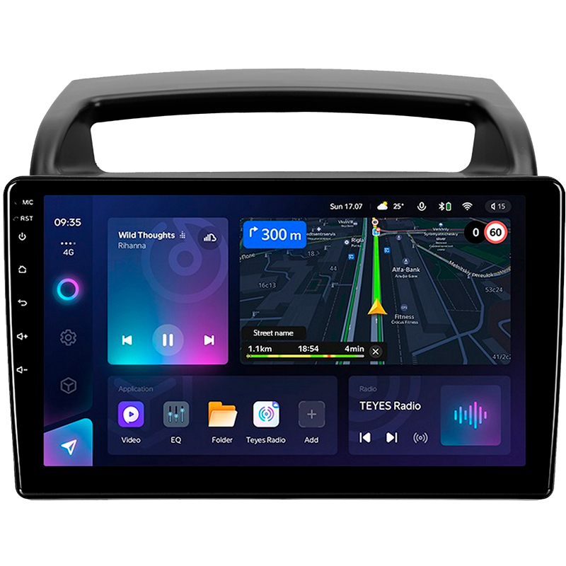 Android head unit Teyes CC3L 4+64 Gb Kia Carnival VQ 2006-2014 9"