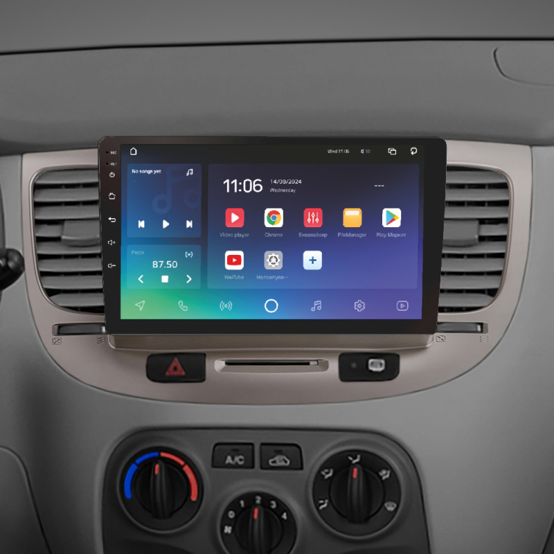 Android head unit SIGMA X9432 ANDROID 10 4+32 Gb 4G DSP Kia RIO 2 2005-2011 9"