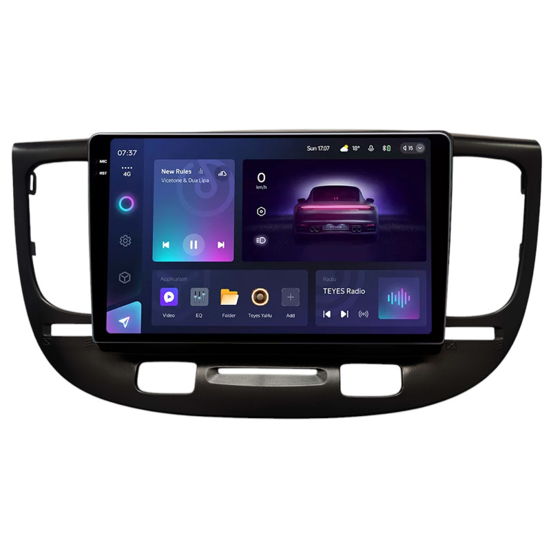 Android head unit Teyes CC3 6+128 Gb with 360° surround view° Kia RIO 2005-2007 B-MOD 9" 2k