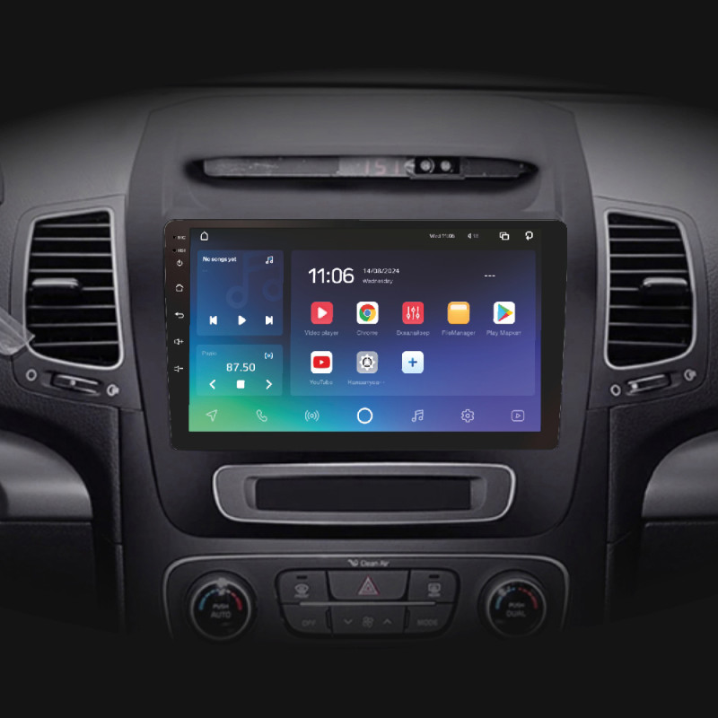 Android head unit SIGMA X9432 ANDROID 10 4+32 Gb 4G DSP Kia Sorento 2 II XM 2012 - 2021 (F3) 9"