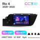 El sistema de infotenimiento original Teyes CC3 6+128 GB con pantalla panorámica 360° para Kia Rio IV FB (2020-2022), pantalla de 9