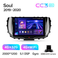 Android head unit Teyes CC3 4+32 Gb Kia Soul SK3 2019-2020 9" 2k