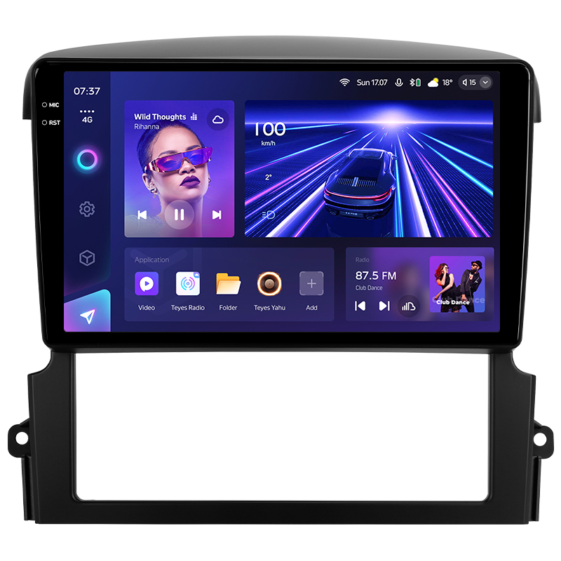 Android head unit Teyes CC3 6+128 Gb with 360° surround view° Kia Sorento BL 2002 - 2011 9" 2k
