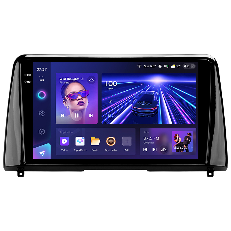 Android head unit Teyes CC3 4+64 Gb Kia Forte (1 Din) 2018-2019 10" 1din 2k