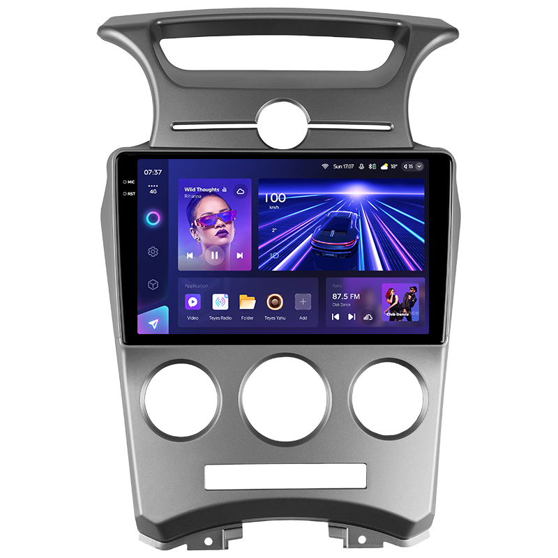 Android head unit Teyes CC3 4+32 Gb Kia Carens UN 2006-2012 (F1) 9" 2k
