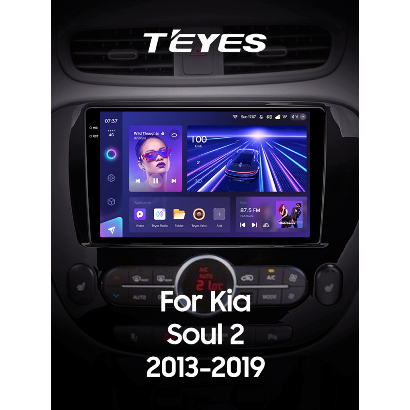 Android head unit Teyes CC3 4+32 Gb Kia Soul 2 PS 2013-2019 (B) 9" 2k