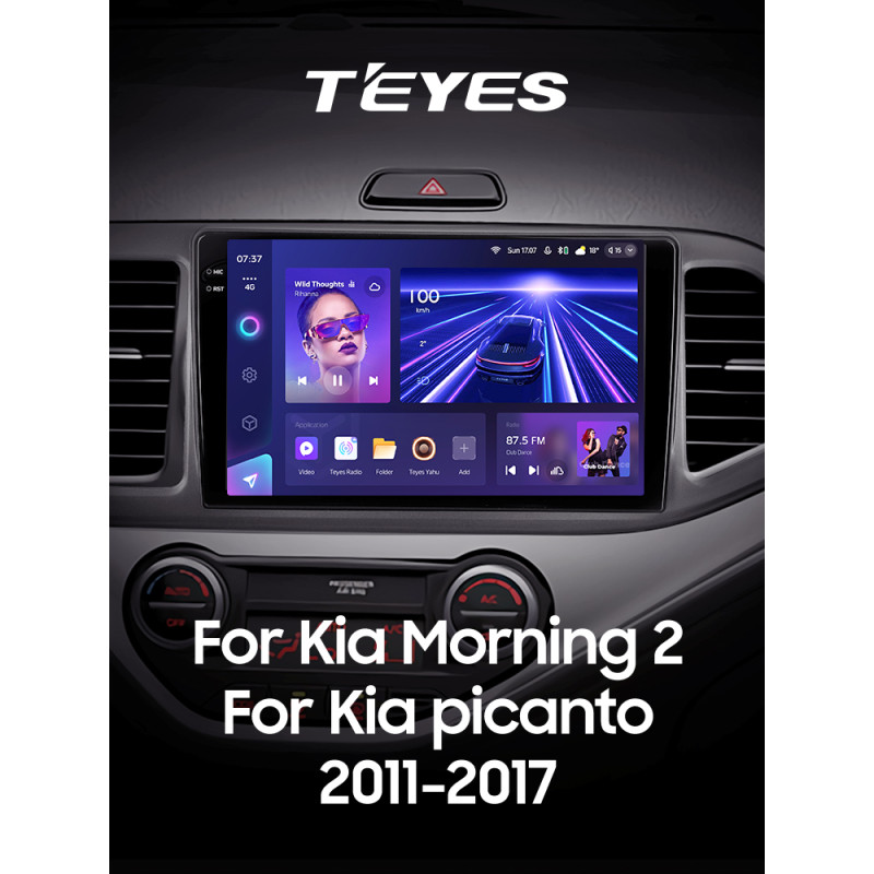 Android head unit Teyes CC3 4+32 Gb Kia Morning 2011-2017 9" 2k