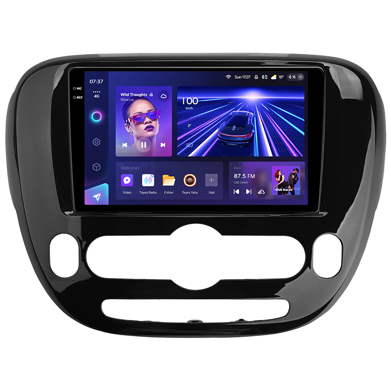 Android head unit Teyes CC3 6+128 Gb with 360° surround view° Kia Soul 2 PS 2013-2019 (A) 9" 2k