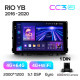 Android head unit Teyes CC3 4+64 Gb Kia RIO YB KX Cross (1 Din) 2016-2020 9" 1din 2k