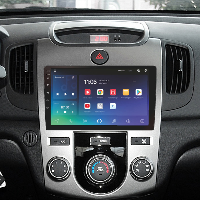 Android head unit SIGMA X9464 ANDROID 10 4+64 Gb 4G DSP Kia Cerato 2 TD 2008-2013 (F1) 9"