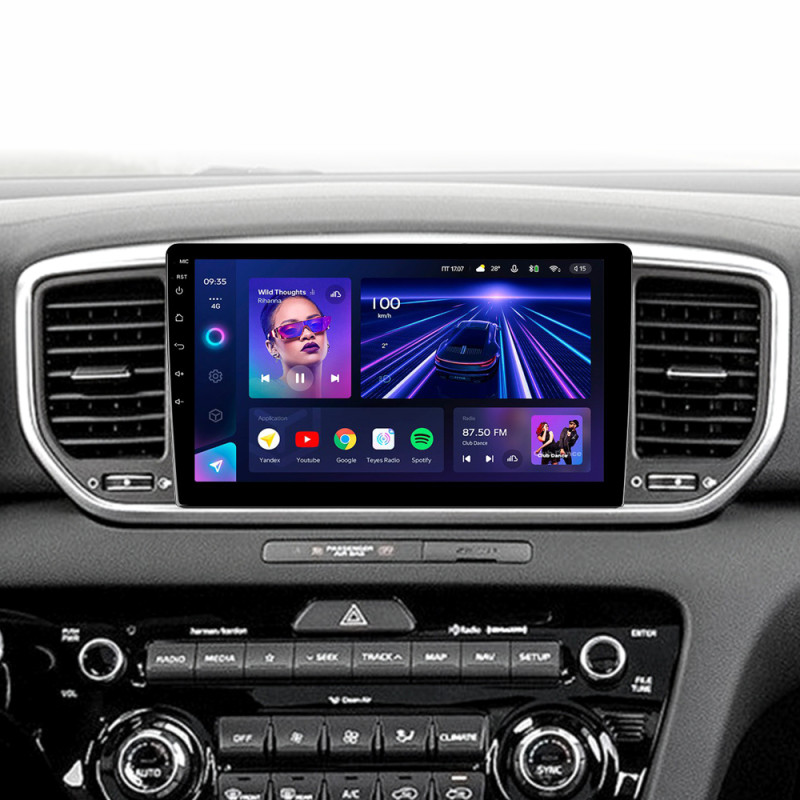 Android head unit Teyes CC3 4+32 Gb Kia Sportage 4 QL 2018-2022 (A) 9"