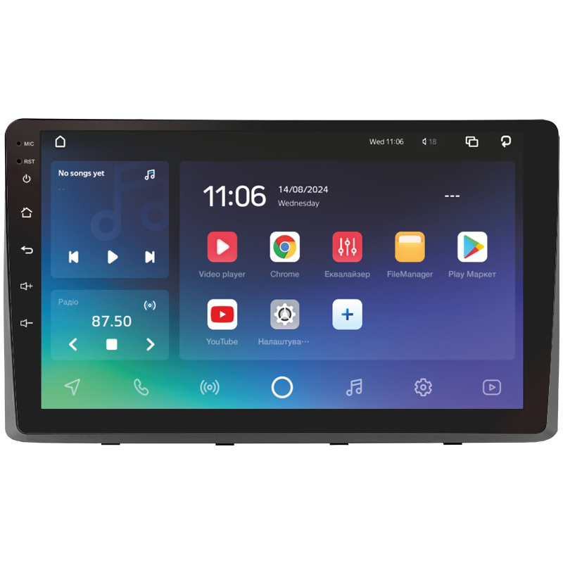 Android head unit SIGMA X9432 ANDROID 10 4+32 Gb 4G DSP Kia Carnival 3 YP (F1) 2014-2021 (A) 9"