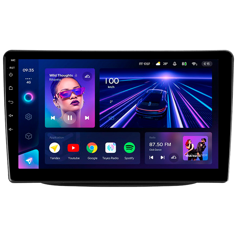 Android head unit Teyes CC3 4+32 Gb Kia Sorento 2 II XM 2012 - 2021 (F1) 9"
