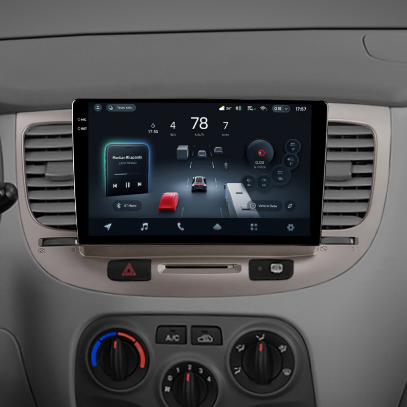 Fest eingebaute Magnetola Teyes CC4 Pro 12+256 GB für Kia Rio 2 (2005–2011), 9