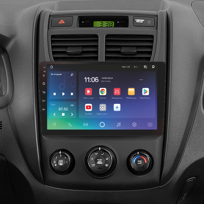Android head unit SIGMA X9432 ANDROID 10 4+32 Gb 4G DSP Kia Sportage 2 2007-2009 9"