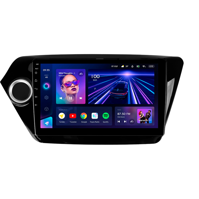 Android head unit Teyes CC3 4+32 Gb Kia RIO 3 2011-2017 9"