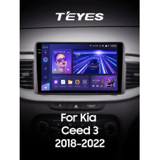 Android head unit Teyes CC3 4+64 Gb Kia Ceed 3 CD (1 Din) 2018-2022 10" 1din 2k