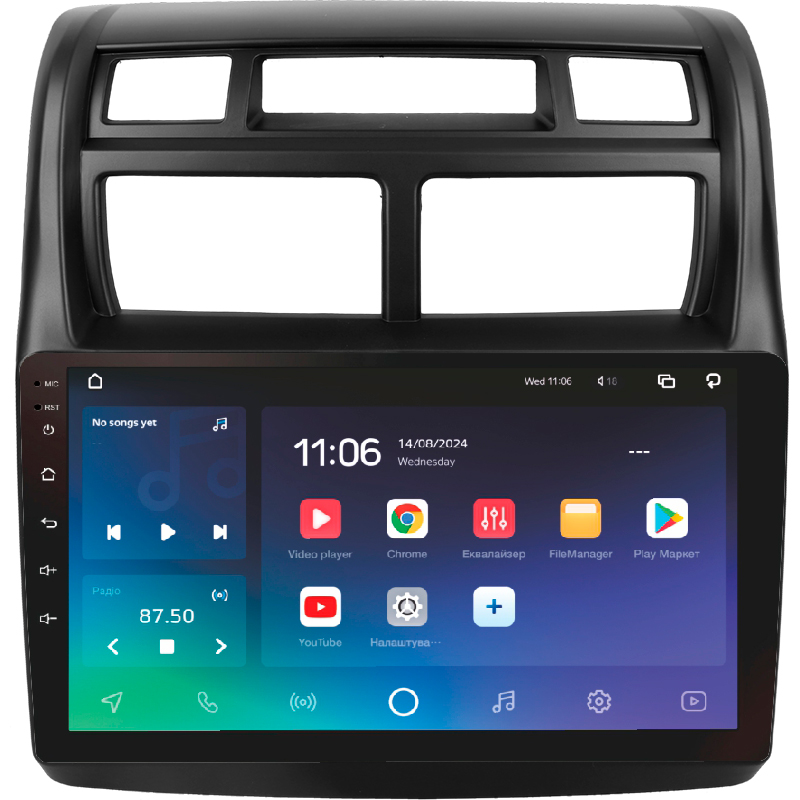 Android head unit SIGMA X9432 ANDROID 10 4+32 Gb 4G DSP Kia Sportage 2 2007-2009 9"