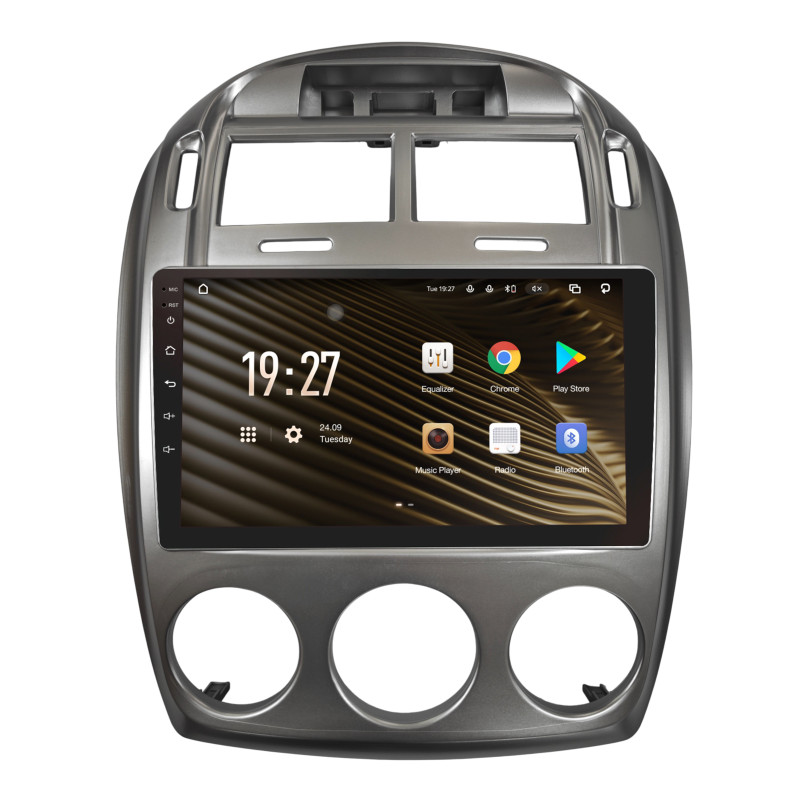 Android head unit SIGMA S9432 ANDROID 10 4+32 Gb 4G DSP Kia Cerato 1 LD 2005-2006 Manual Silver 9"