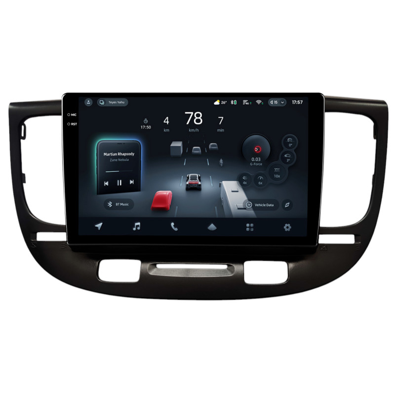 Android head unit Teyes CC4 Pro 12+256 Gb Kia RIO 2005-2007 B-MOD 9" 2k