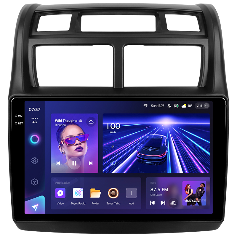 Android head unit Teyes CC3 4+64 Gb Kia Sportage 2 2007-2009 9" 2k